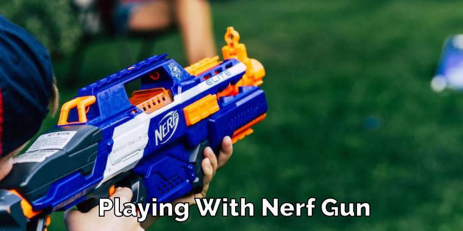 Playing With Nerf Gun