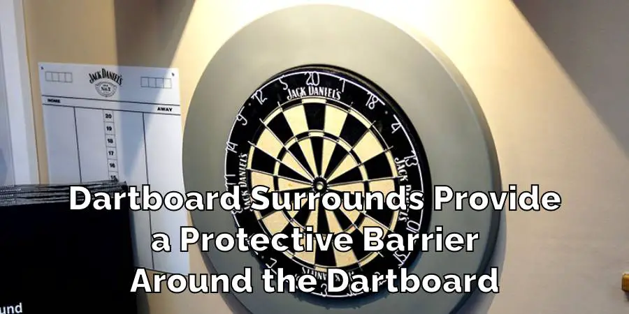 Dartboard Surrounds Provide a 
Protective Barrier Around the Dartboard